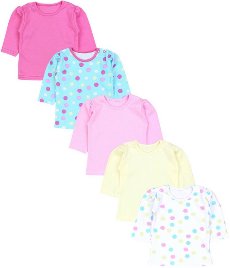 TupTam Langarmshirt TupTam Baby Mädchen Langarmshirt Gestreift 5er Set von TupTam