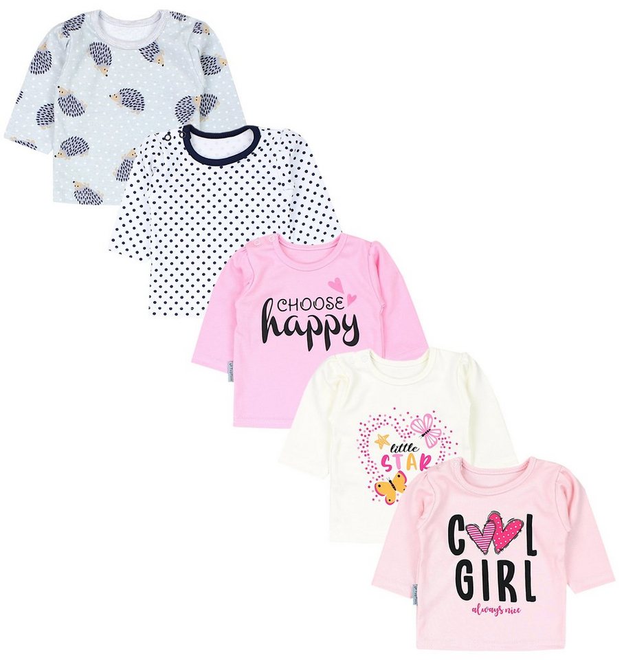 TupTam Langarmshirt TupTam Baby Mädchen Langarmshirt Gestreift 5er Set von TupTam