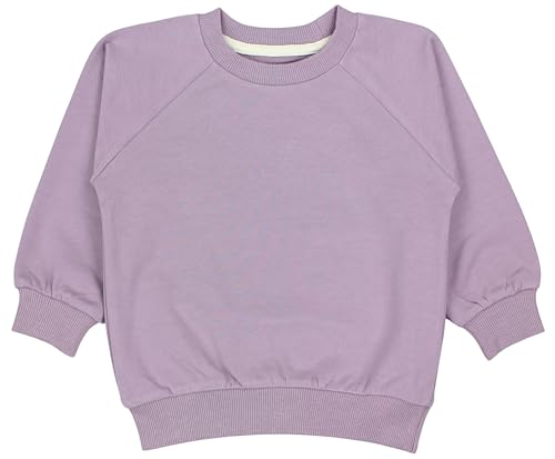 TupTam Sweatshirt Bio- Baumwolle Mädchen Jungen Unisex, Farbe: Flieder Uni, Größe: 86/92 von TupTam
