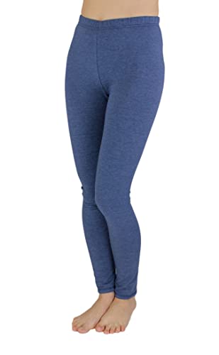 TupTam Mädchen Leggings Kinder Hose Elastisch Lang Herbst, Farbe: Jeans, Größe: 116 von TupTam