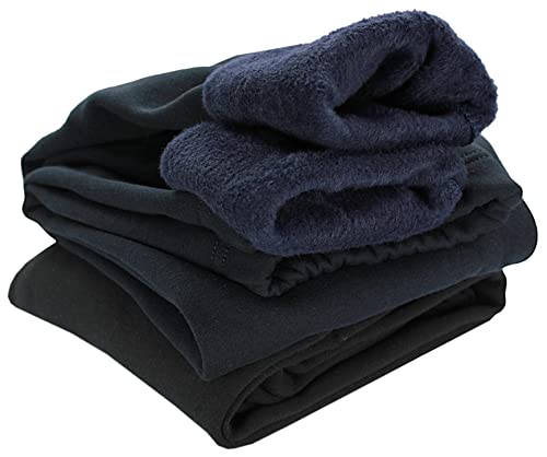 TupTam Mädchen Leggings 2er Pack Winterleggings Thermo Hohe Taille Leggins Gefüttert Fleece, Farbe: 2er Pack Schwarz/Dunkelblau, Größe: 140 TupTam Mädchen Leggings 2er Pack Winterleggings Thermo Hohe Taille Leggins Gefüttert Fleece, Farbe: 2er Pack Schwarz/Dunkelblau, Größe: 140 von TupTam