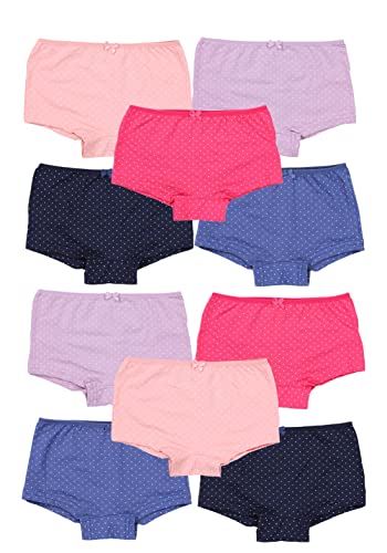 TupTam Mädchen Slips mit Aufdruck 10er Pack, Farbe: Farbenmix 5, Größe: 140-146 von TupTam