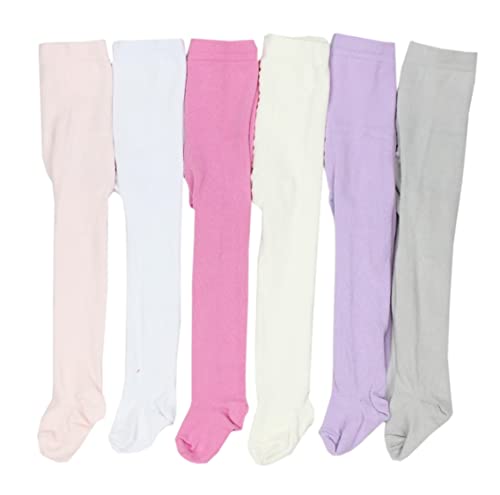 TupTam Mädchen Strickstrumpfhosen Bunt Gemustert 6er Pack, Farbe: Farbenmix 4, Größe: 62-74 von TupTam