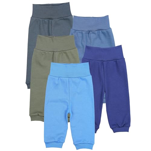 TupTam Pumphose Baby 5er Pack Unisex - Bequeme Baby Hose für Jungen und Mädchen aus Oeko-Tex Baumwolle, Farbe: Junge 2, Größe: 56 von TupTam