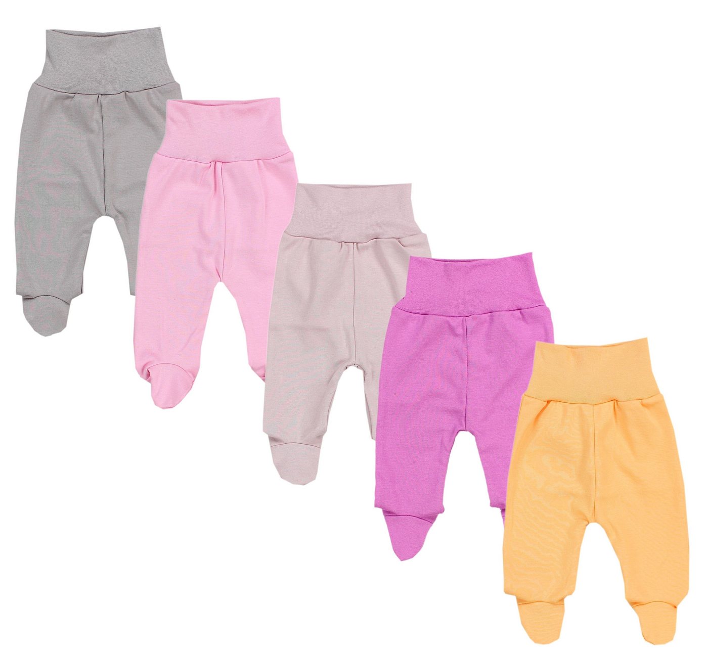 TupTam Pumphose TupTam Baby Strampelhose Jungen Mädchen Hose mit Fuß 5er Pack von TupTam