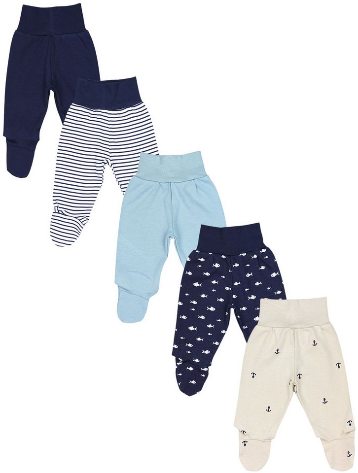 TupTam Pumphose TupTam Baby Strampelhose Jungen Mädchen Hose mit Fuß 5er Pack von TupTam