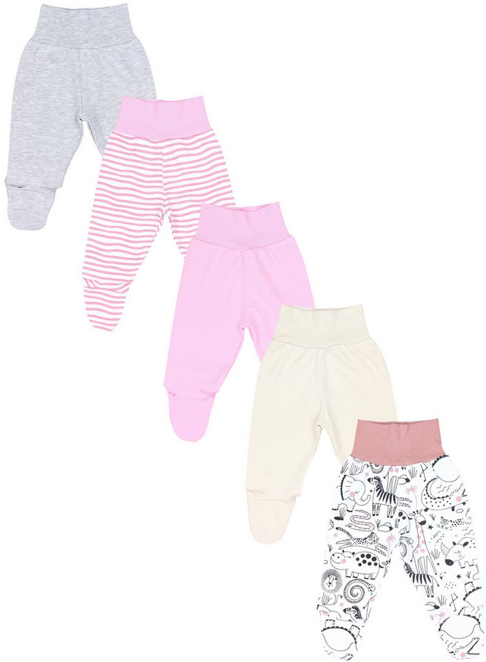 TupTam Pumphose TupTam Baby Strampelhose Jungen Mädchen Hose mit Fuß 5er Pack von TupTam