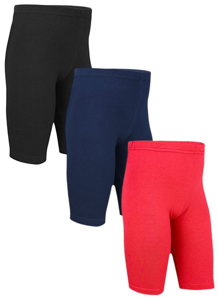 TupTam Radlerhose TupTam Mädchen Leggings Kurz Radlerhose 3er Pack von TupTam