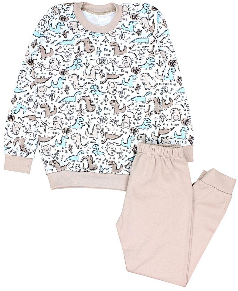TupTam Schlafanzug Kinder Jungen Pyjama Schlafanzug Set Langarm Nachtwäsche 2-teilig von TupTam