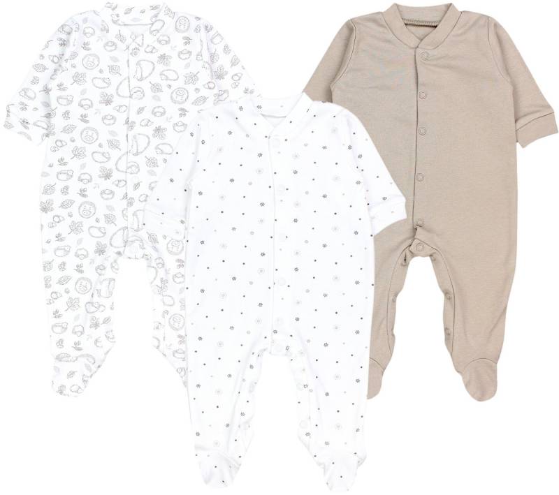 TupTam Schlafoverall Baby Jungen Schlafstrampler Langarm Schlafanzug mit Fuß 3er Pack von TupTam