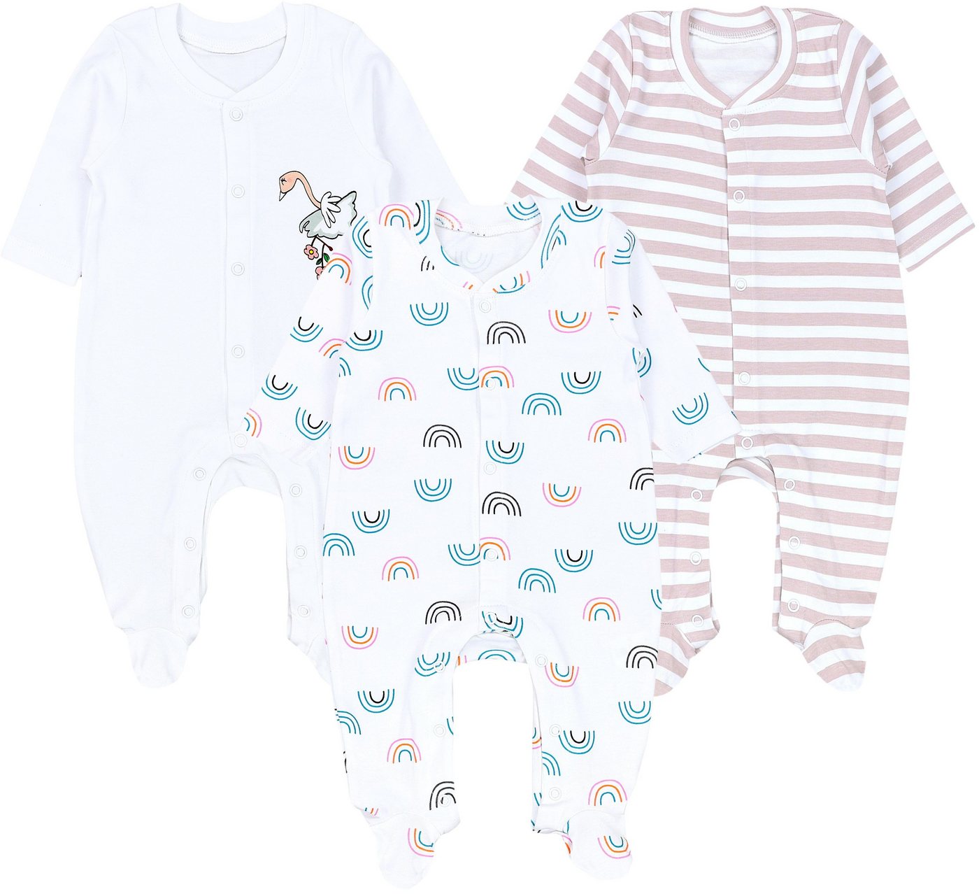 TupTam Schlafoverall TupTam Baby Mädchen Schlafstrampler mit Fuß 3er Pack TupTam Schlafoverall TupTam Baby Mädchen Schlafstrampler mit Fuß 3er Pack von TupTam