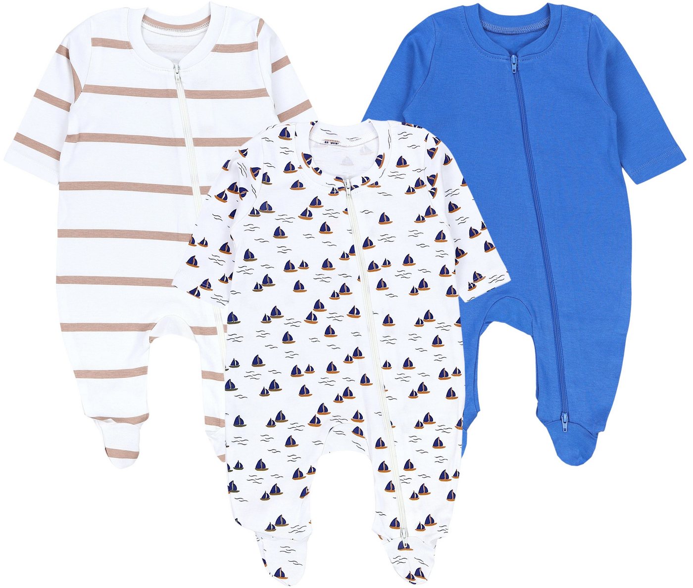 TupTam Schlafoverall Unisex Schlafstrampler Schlafanzug mit Fuß 3er Pack TupTam Schlafoverall Unisex Schlafstrampler Schlafanzug mit Fuß 3er Pack von TupTam