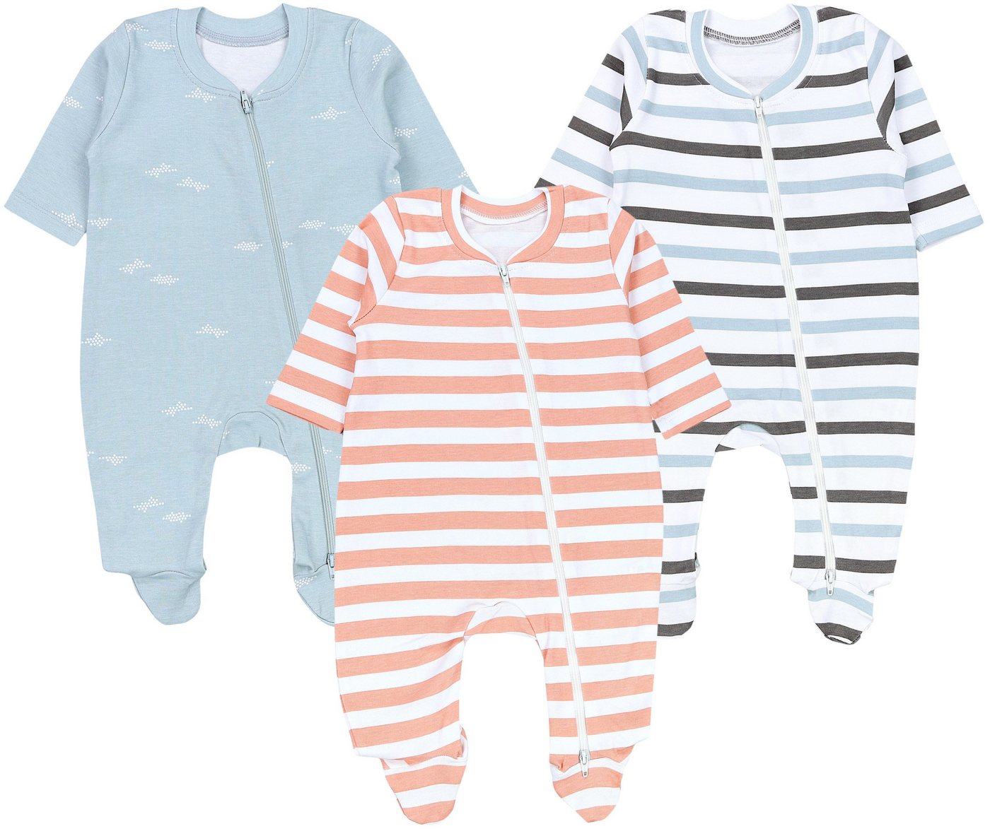 TupTam Schlafoverall Unisex Schlafstrampler Schlafanzug mit Fuß 3er Pack TupTam Schlafoverall Unisex Schlafstrampler Schlafanzug mit Fuß 3er Pack von TupTam