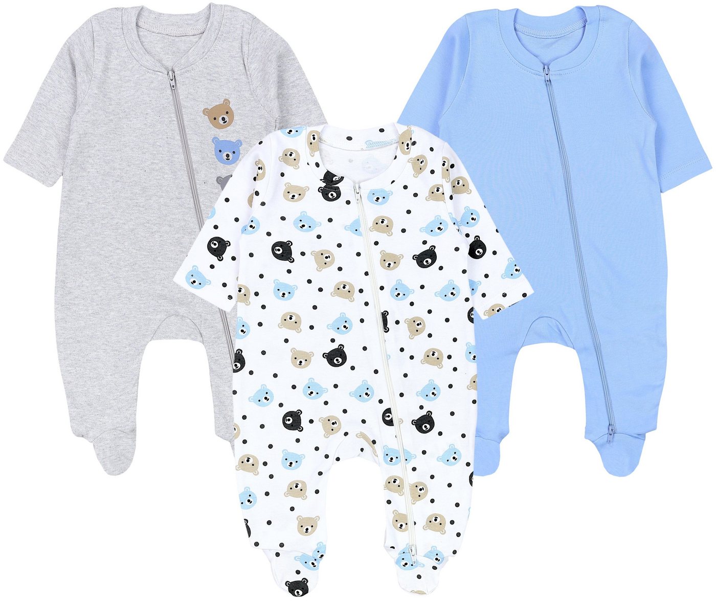 TupTam Schlafoverall Unisex Schlafstrampler Schlafanzug mit Fuß 3er Pack TupTam Schlafoverall Unisex Schlafstrampler Schlafanzug mit Fuß 3er Pack von TupTam