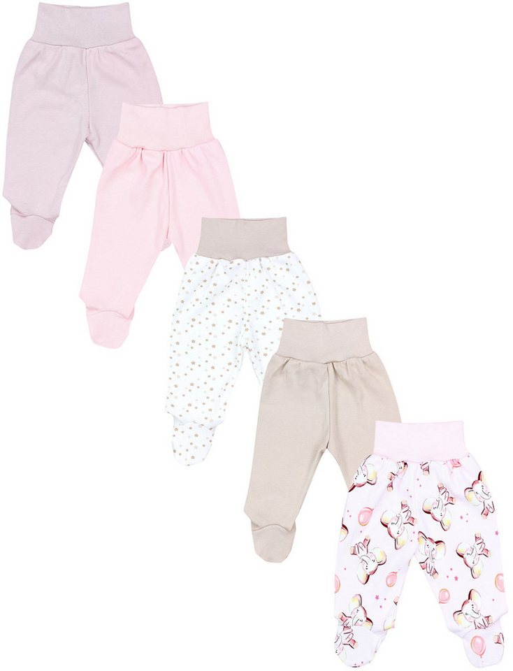TupTam Schlupfhose TupTam Baby Unisex Hose mit Fuß Bunte 5er Pack von TupTam