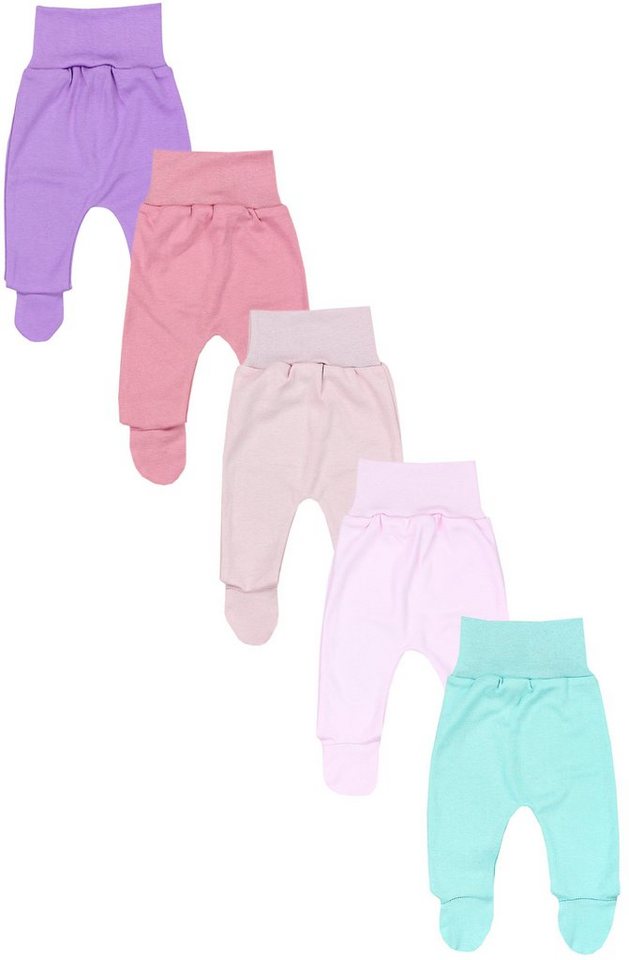 TupTam Schlupfhose TupTam Baby Unisex Hose mit Fuß Bunte 5er Pack von TupTam