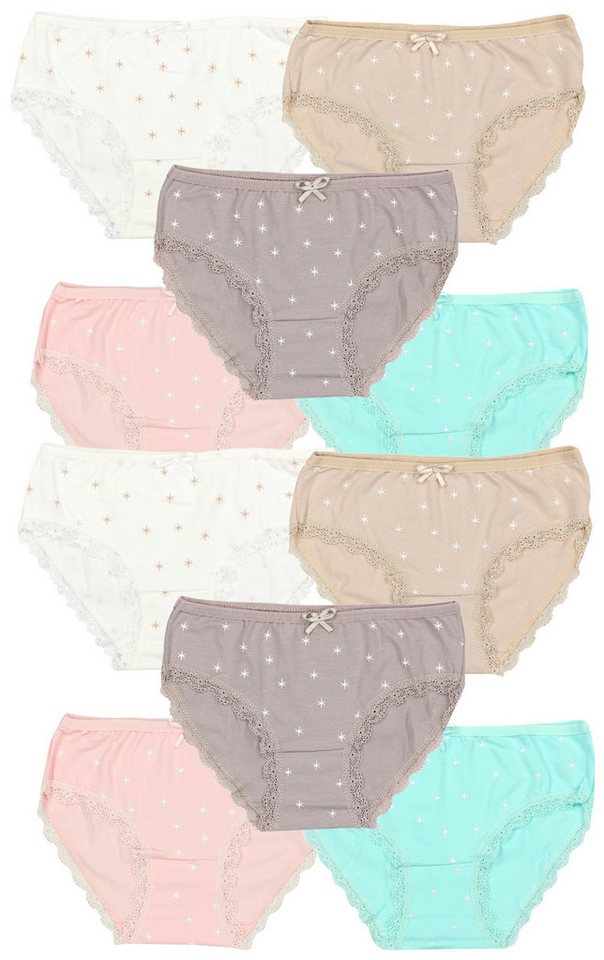 TupTam Slip TupTam Mädchen Slips mit Aufdruck 10er Pack von TupTam