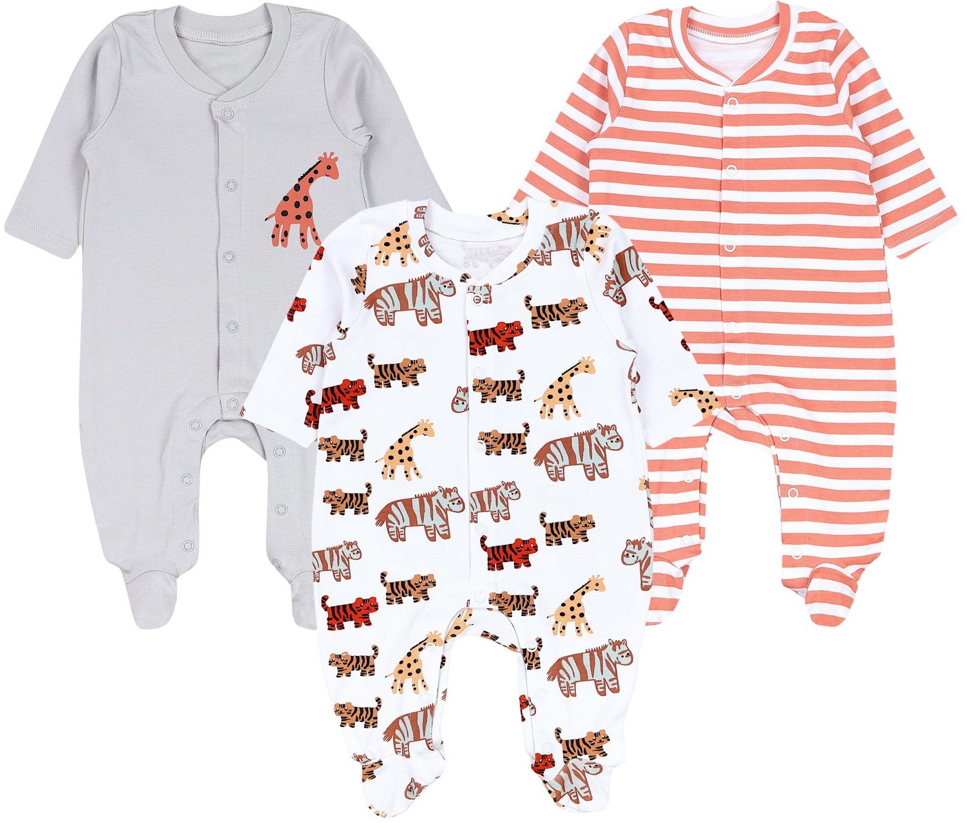 TupTam Strampler TupTam Baby Jungen Schlafstrampler mit Fuß 3er Pack von TupTam