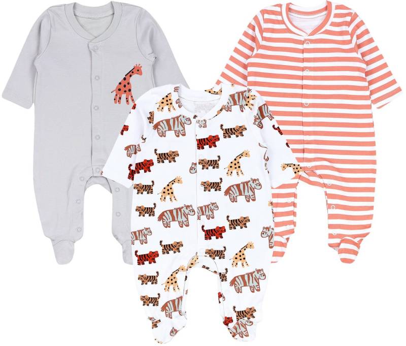 TupTam Strampler TupTam Baby Jungen Schlafstrampler mit Fuß 3er Pack von TupTam