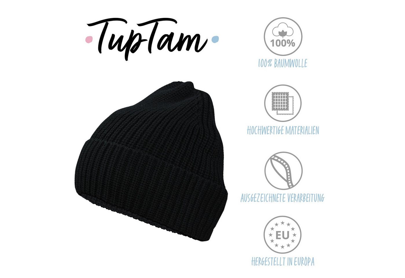 TupTam Strickmütze TupTam Baby Winter Beanie- Strickmütze von TupTam