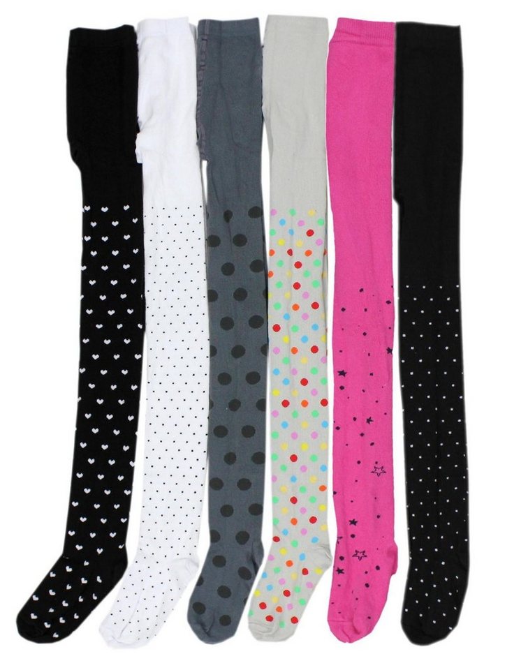 TupTam Strickstrumpfhose TupTam Mädchen Strickstrumpfhosen Bunt Gemustert 6er Pack von TupTam
