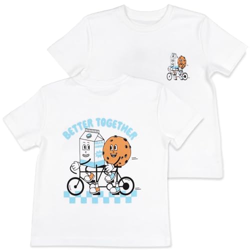 TupTam T- Shirt Bedruckt Retro Rückenprint, Farbe: Better Together, Größe: 98-104 von TupTam