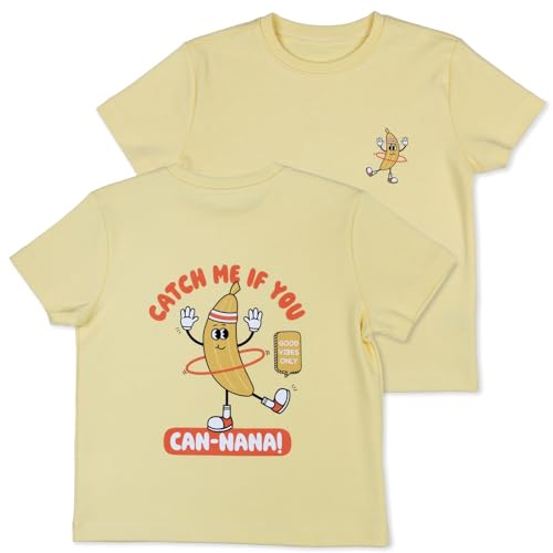 TupTam T- Shirt Bedruckt Retro Rückenprint, Farbe: Catch me, Größe: 134-140 von TupTam