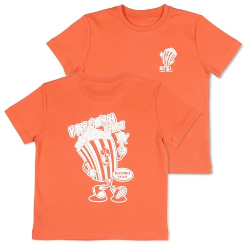 TupTam T- Shirt Bedruckt Retro Rückenprint, Farbe: Popcorn First, Größe: 98-104 von TupTam
