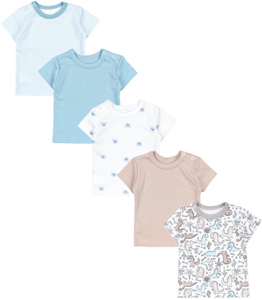 TupTam T-Shirt TupTam Baby Jungen Kurzarm T-Shirt 5er Set (5-tlg) von TupTam