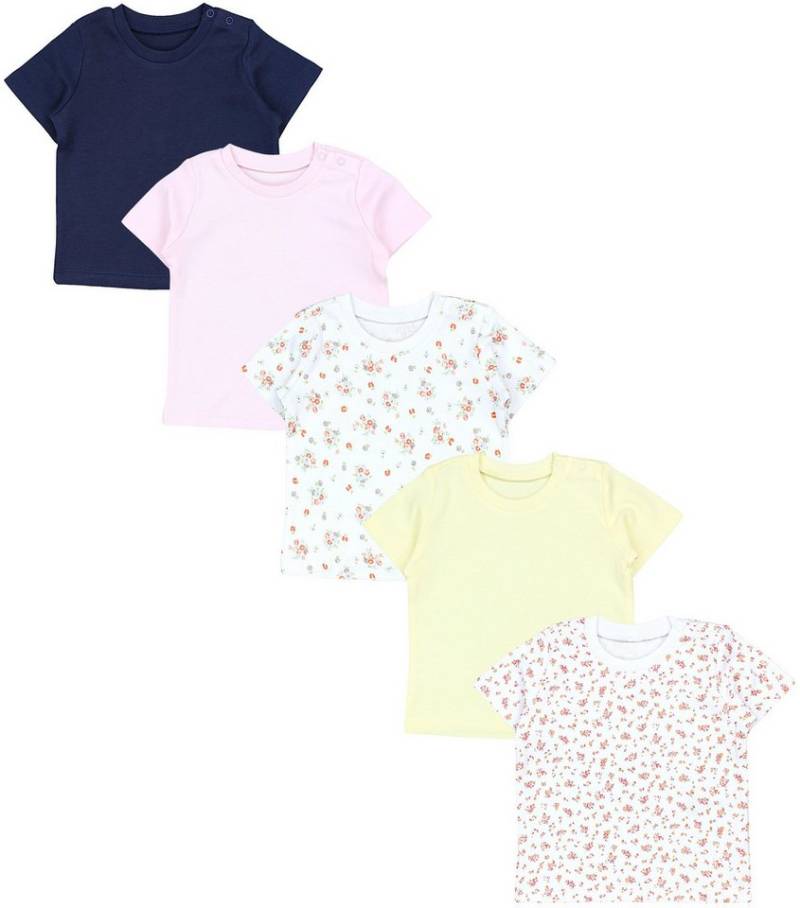 TupTam T-Shirt TupTam Baby Mädchen Kurzarm T-Shirt Gemustert Bunt 5er Set von TupTam