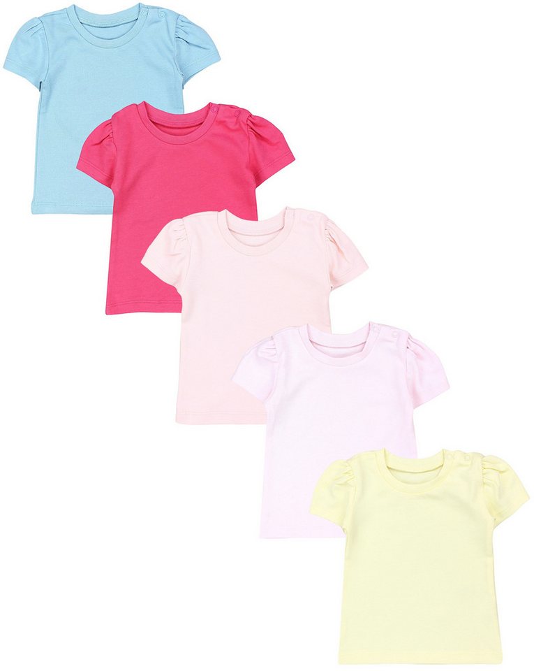TupTam T-Shirt TupTam Baby Mädchen Kurzarm T-Shirt Gemustert Bunt 5er Set von TupTam