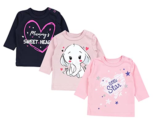 TupTam Unisex Baby Langarmshirt mit Spruch Aufdruck 3er Set, Farbe: Mädchen 2, Größe: 86 TupTam Unisex Baby Langarmshirt mit Spruch Aufdruck 3er Set, Farbe: Mädchen 2, Größe: 86 von TupTam