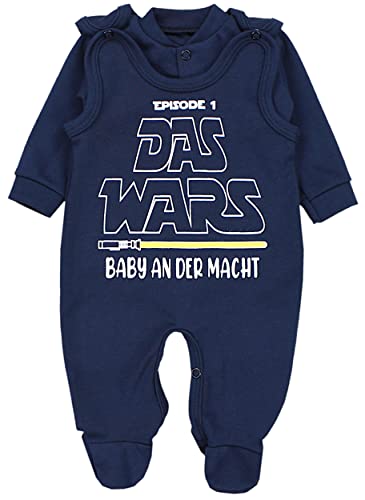 TupTam Unisex Baby Strampler Set Spruch Mamas & Papas Schatz, Farbe: Dunkelblau - DAS WARS, Größe: 50 von TupTam