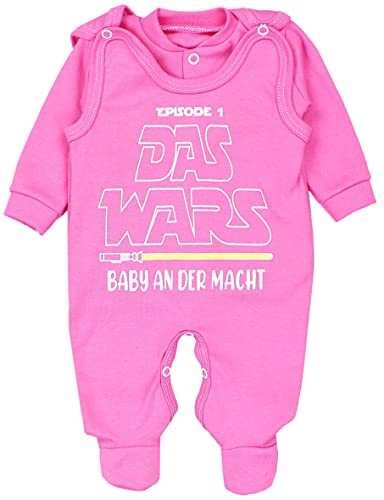 TupTam Unisex Baby Strampler Set Spruch Mamas & Papas Schatz, Farbe: Pink - DAS WARS, Größe: 50 von TupTam