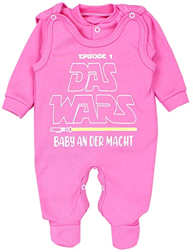 TupTam Unisex Baby Strampler Set Spruch Mamas & Papas Schatz, Farbe: Pink - DAS WARS, Größe: 56 von TupTam