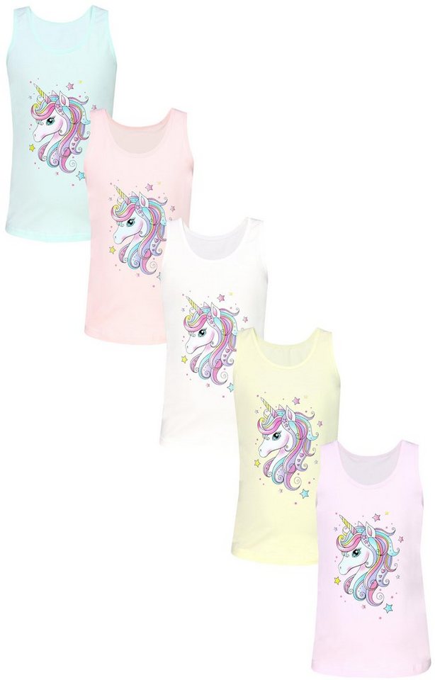 TupTam Unterhemd TupTam Mädchen Baumwolle Unterhemd 5er Pack Tank Top Ärmellos Kinder von TupTam