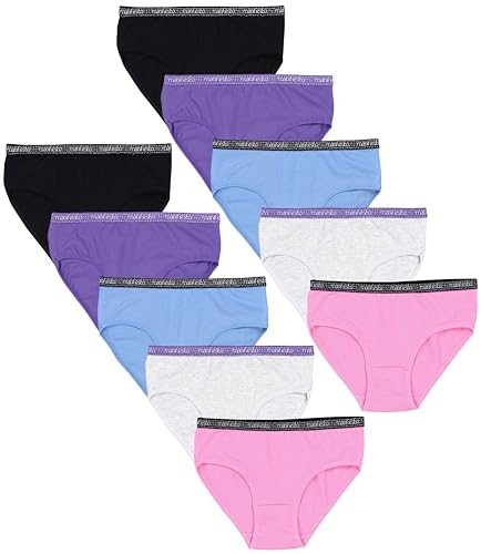 TupTam Unterhosen Mädchen 10er Pack Größe 92-170 – Bequeme Unterwäsche für Mädchen aus Baumwolle, Farbe: Slips/Rosa Lila Blau Schwarz Grau, Größe: 128-134 TupTam Unterhosen Mädchen 10er Pack Größe 92-170 – Bequeme Unterwäsche für Mädchen aus Baumwolle, Farbe: Slips/Rosa Lila Blau Schwarz Grau, Größe: 128-134 von TupTam