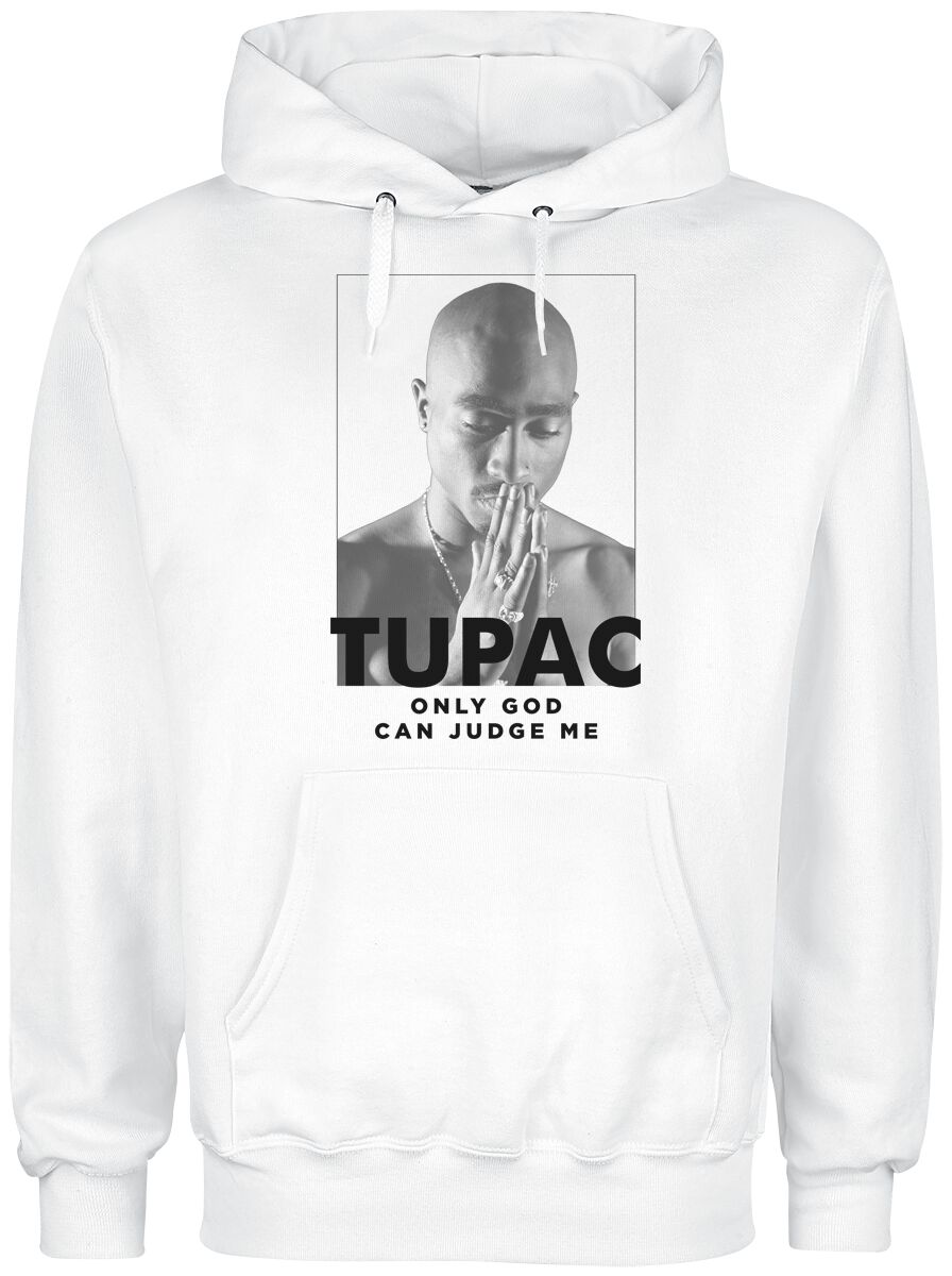 Tupac Shakur Kapuzenpullover - Prayer - S bis XXL - für Männer - Größe L - weiß  - Lizenziertes Merchandise! von Tupac Shakur