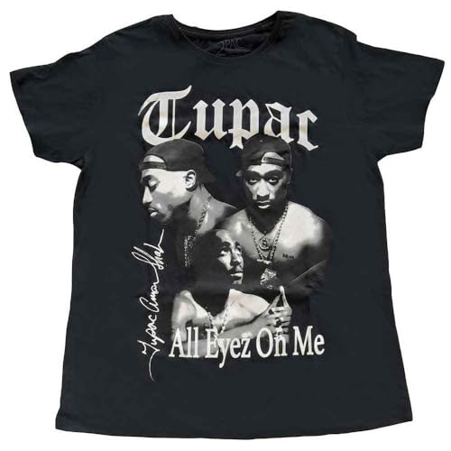 Tupac T Shirt 2PAC All Eyez on Me Logo Nue offiziell Damen Boyfriend Fit L von Tupac Shakur