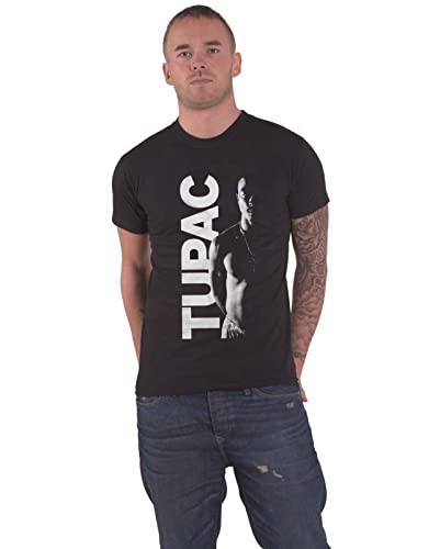 Tupac T Shirt 2PAC Side Photo Logo Nue offiziell Herren Schwarz M von Tupac Shakur