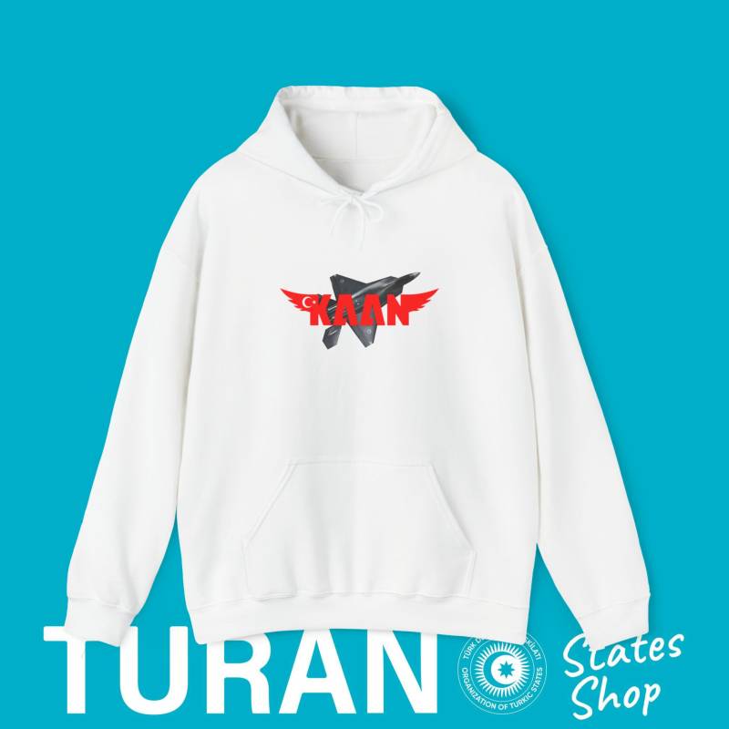 Kaan Hoodie, Türkiye Design Turkey Fighter Aircraft, Kaan Fashion, Savunma Sanayi Kapüşonlu Svetşört, Turan Gift Kaan Hoodie, Türkiye Design Turkey Fighter Aircraft, Kaan Fashion, Savunma Sanayi Kapüşonlu Svetşört, Turan Gift von TuranStatesShop