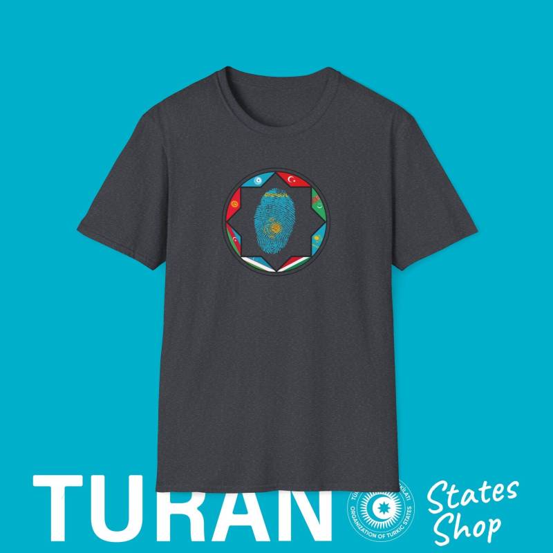 Kasachstan Turan Softstyle T-Shirt, Kazakistan Shirt, Қазақстан States Outfit, Fingerprint Shirts Kasachstan Turan Softstyle T-Shirt, Kazakistan Shirt, Қазақстан States Outfit, Fingerprint Shirts von TuranStatesShop