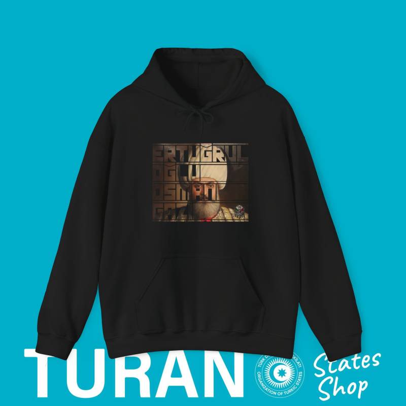 Ottoman Empire Custom Design Osman Gazi Hoodie, Osmanli Design Fashion, Outfit, Turkic World Style von TuranStatesShop