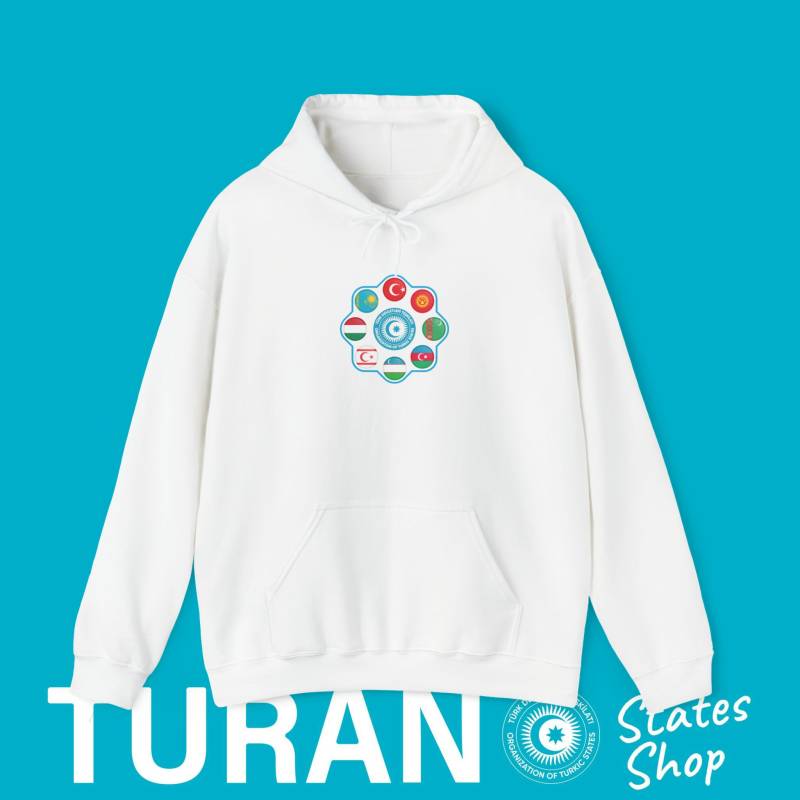 Turan Empire States Round Design Hoodie, Turkic Logo Countries, Nations Outfit, Sweatshirt Turan Empire States Round Design Hoodie, Turkic Logo Countries, Nations Outfit, Sweatshirt von TuranStatesShop