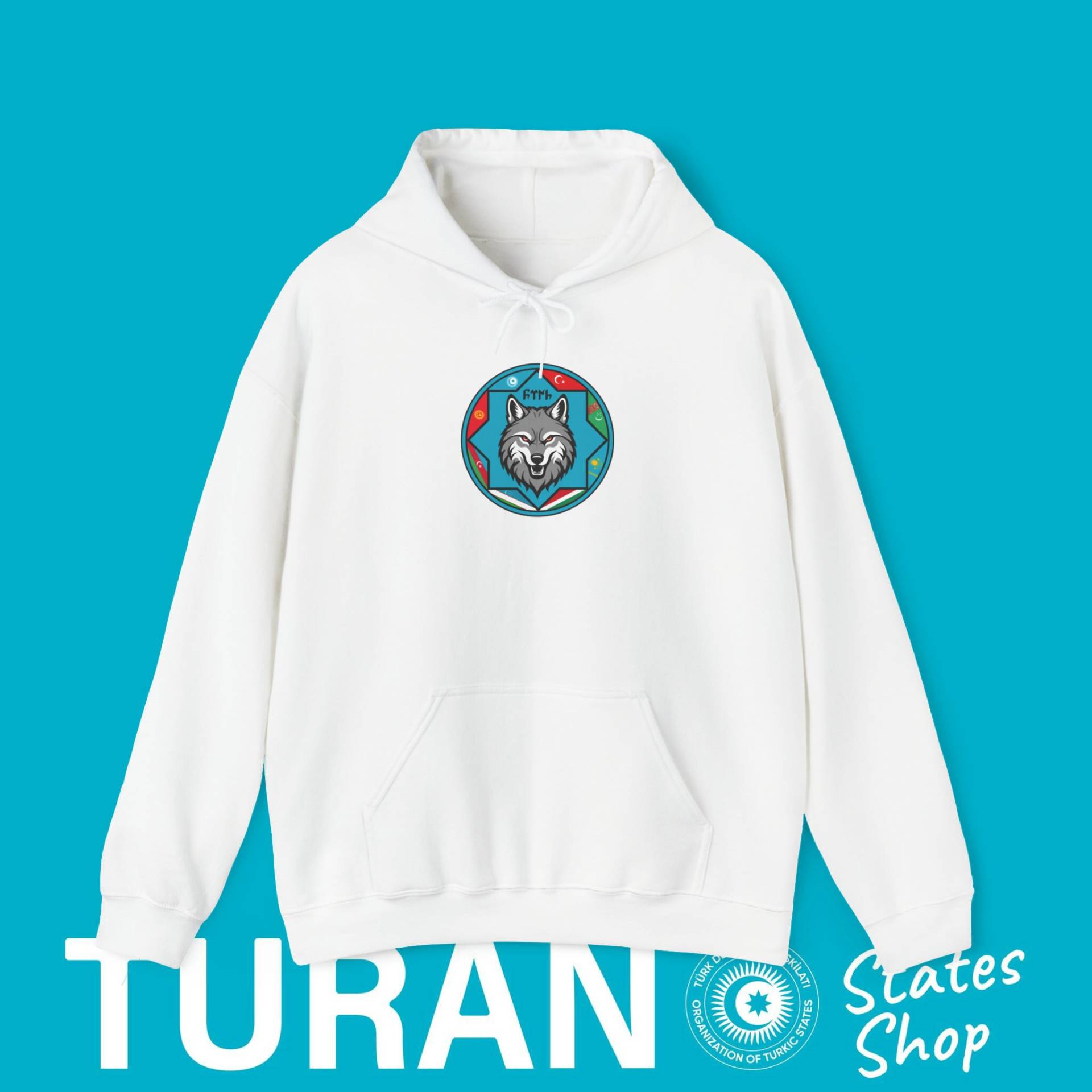 Turan Göktürk Wolf Design Hoodie, Kurt Turan Ordusu Fashion, Ordusu, Göktürk Bozkurt Turan Göktürk Wolf Design Hoodie, Kurt Turan Ordusu Fashion, Ordusu, Göktürk Bozkurt von TuranStatesShop