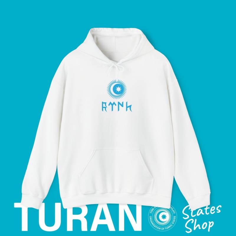 Turkic States Göktürk Design Hoodie, Union, Türk Turks Sweatshirt, Outfit, Fashion von TuranStatesShop