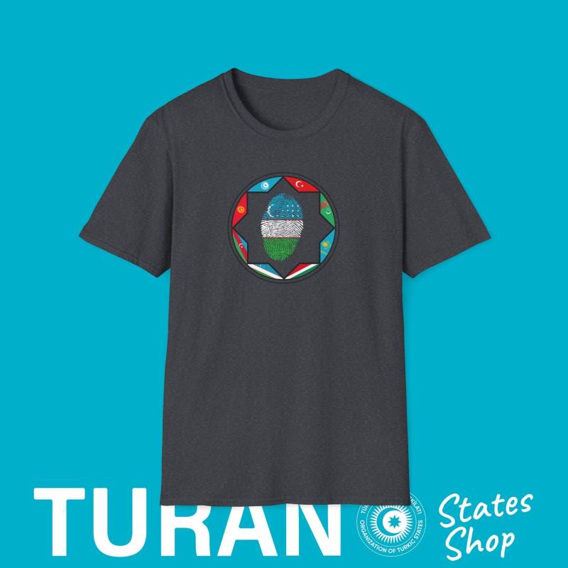 Uzbekistan Turan Softstyle T-Shirt, Özbekistan O'zbekiston Shirt, States Outfit, Design Fingerprint Uzbekistan Turan Softstyle T-Shirt, Özbekistan O'zbekiston Shirt, States Outfit, Design Fingerprint von TuranStatesShop