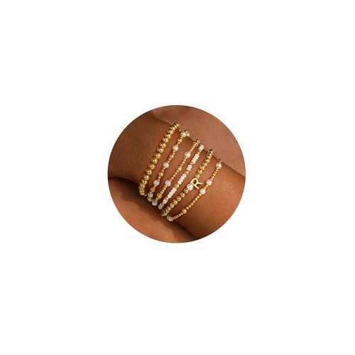 Turandoss Armbänder für Damen – Trendy Zierliche Goldarmbänder mit dem Buchstaben R für Damen Goldschmuck-Geschenke Turandoss Armbänder für Damen – Trendy Zierliche Goldarmbänder mit dem Buchstaben R für Damen Goldschmuck-Geschenke von Turandoss