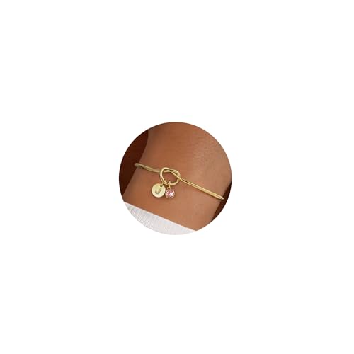 Turandoss Buchstaben Armband Damen Mädchen Gold – Zierliches 14K Vergoldetes Knoten Armband mit Buchstaben J Rubin Juli Geburtsstein Geburtstagsgeschenk Armreif Gold für Mädchen Turandoss Buchstaben Armband Damen Mädchen Gold – Zierliches 14K Vergoldetes Knoten Armband mit Buchstaben J Rubin Juli Geburtsstein Geburtstagsgeschenk Armreif Gold für Mädchen von Turandoss
