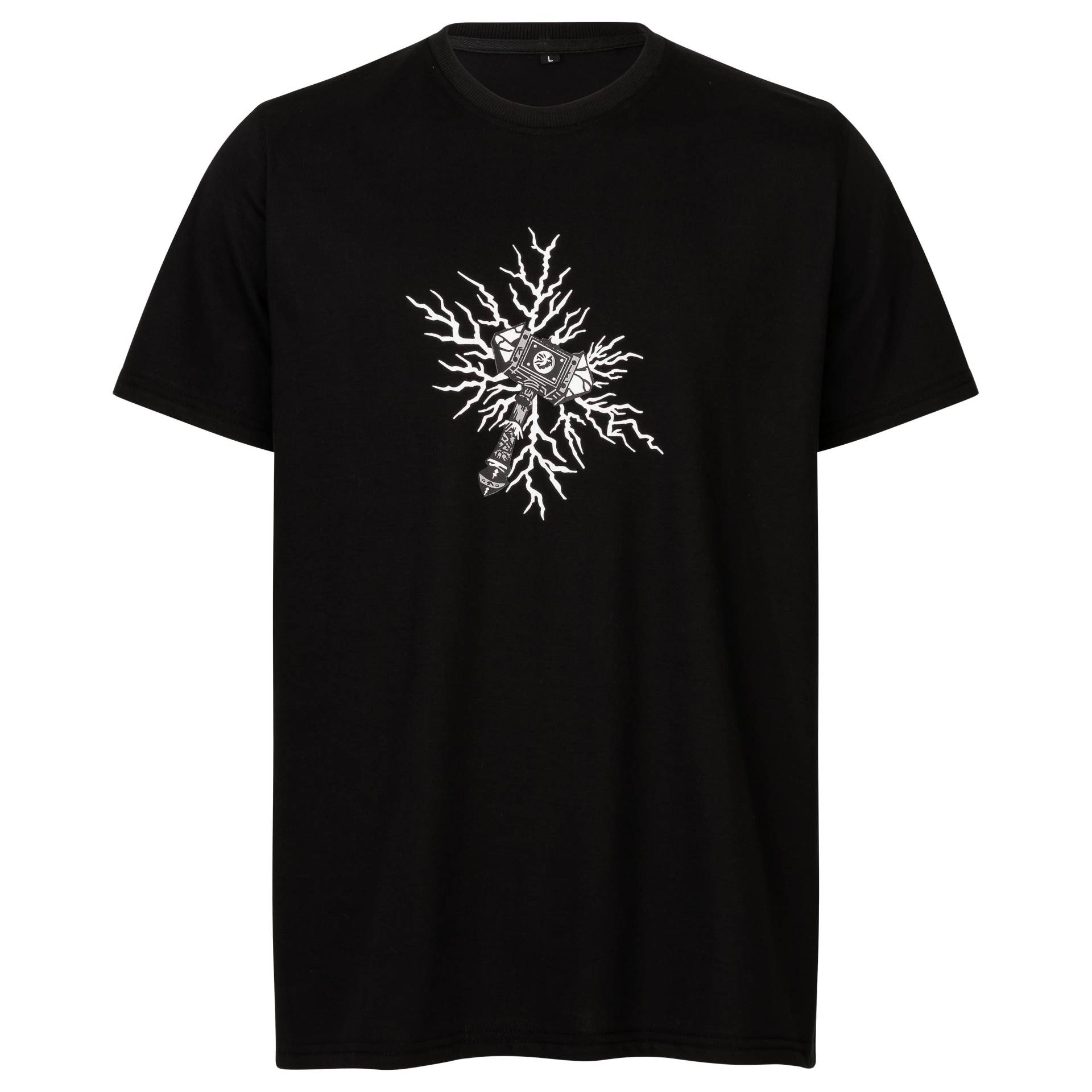 T-Shirt Thorshammer Thor Wikinger Vikings Mittelalter Larp Schwarz von Turbantuchandmore